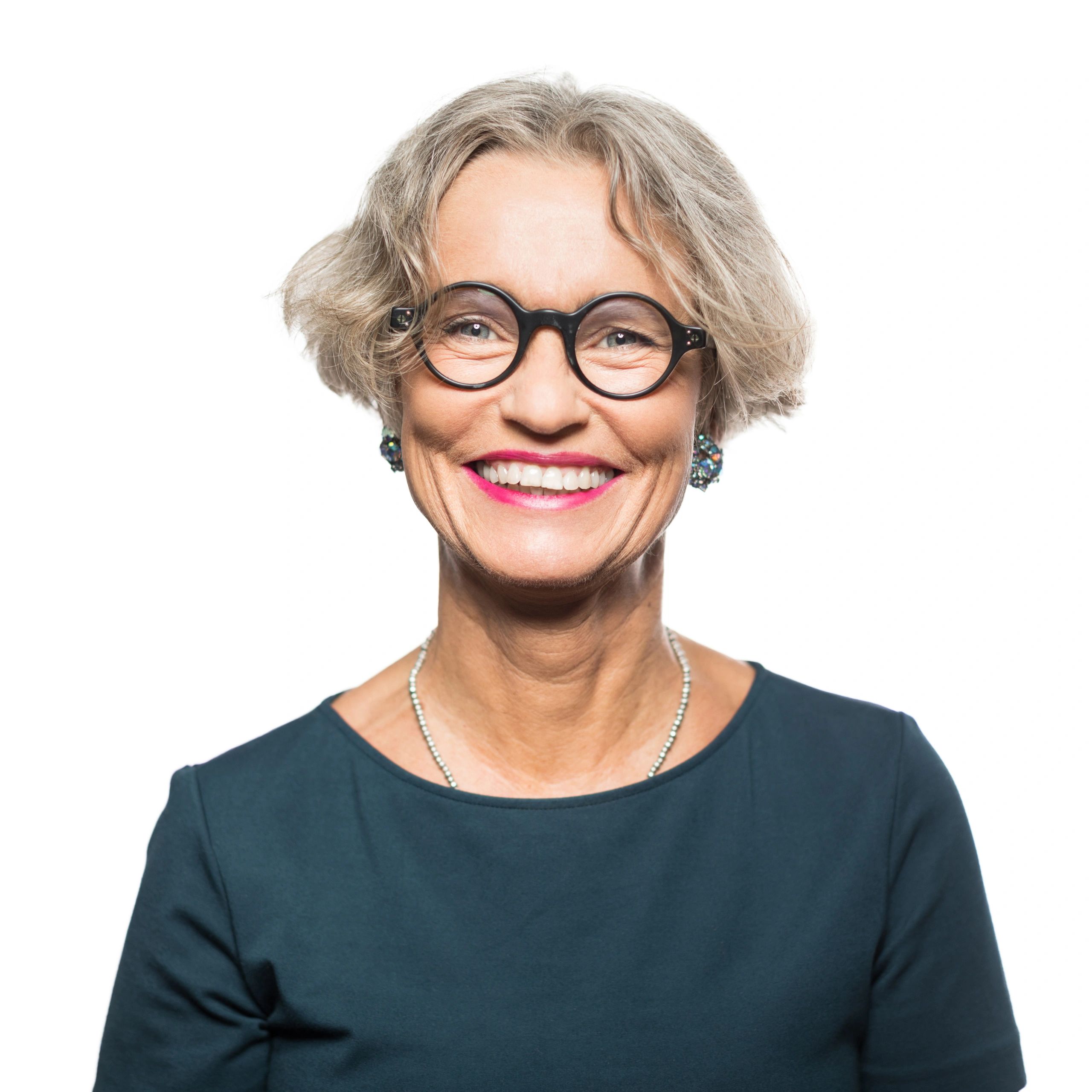 Portrait of smiling senior woman with eyeglasses